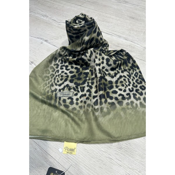 Dijital Soft Leopar Şal 0004